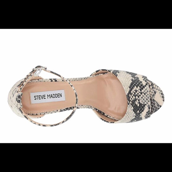 Steve Madden Minra Snake Skin Heels sandals - Picture 2 of 16